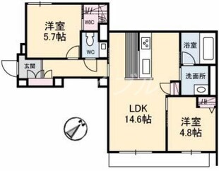 フィル（シャーメゾン・ホテルライク仕様）の物件間取画像